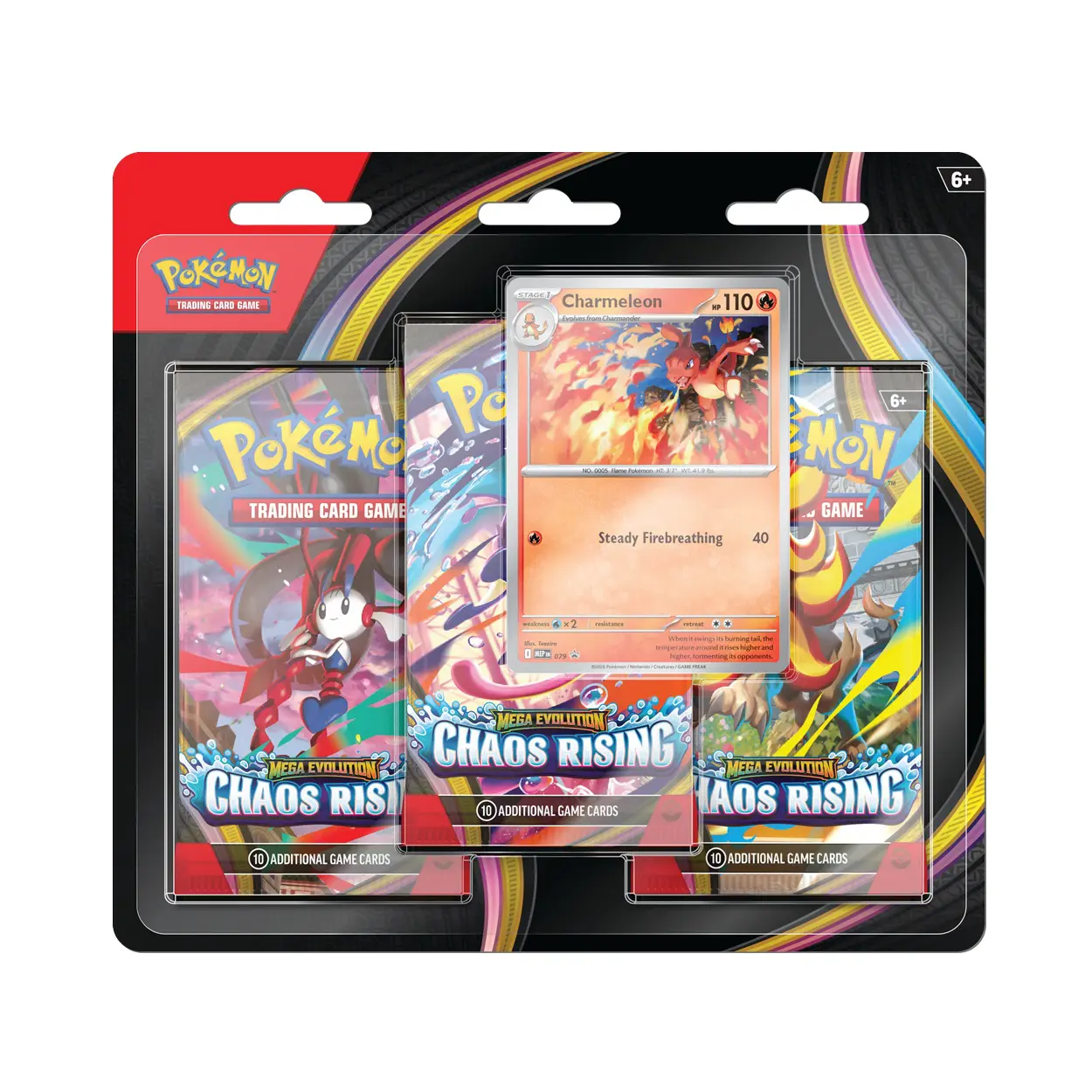 Pokémon TCG - Chaos Rising 3-Pack Blister (Charmeleon)