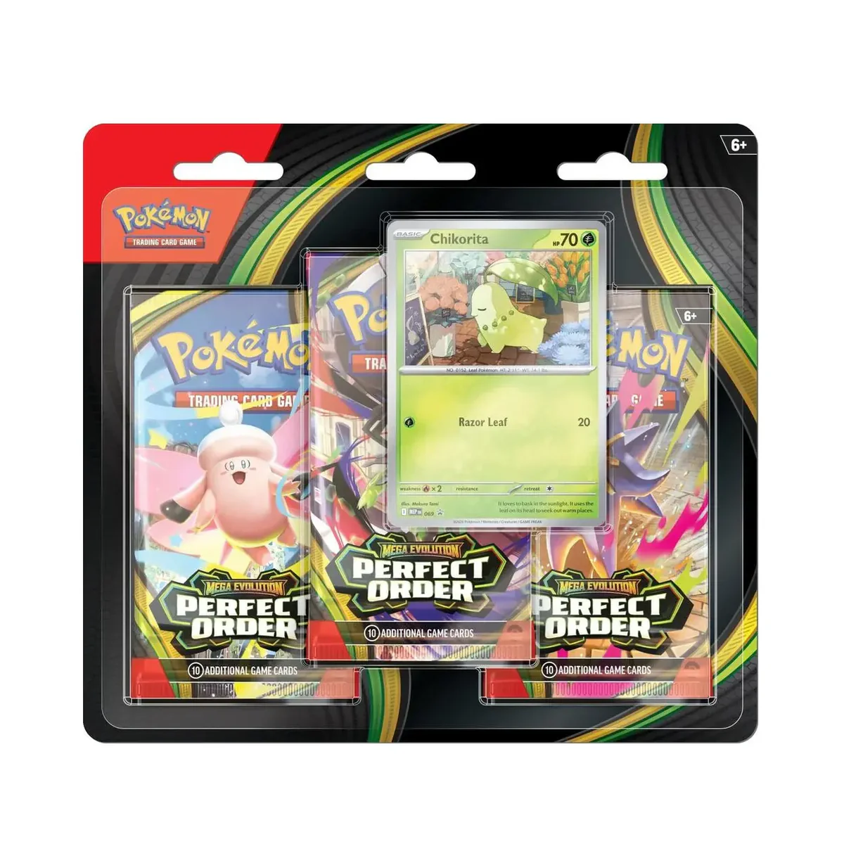 Pokémon TCG - Perfect Order 3-Pack Blister (Chikorita)